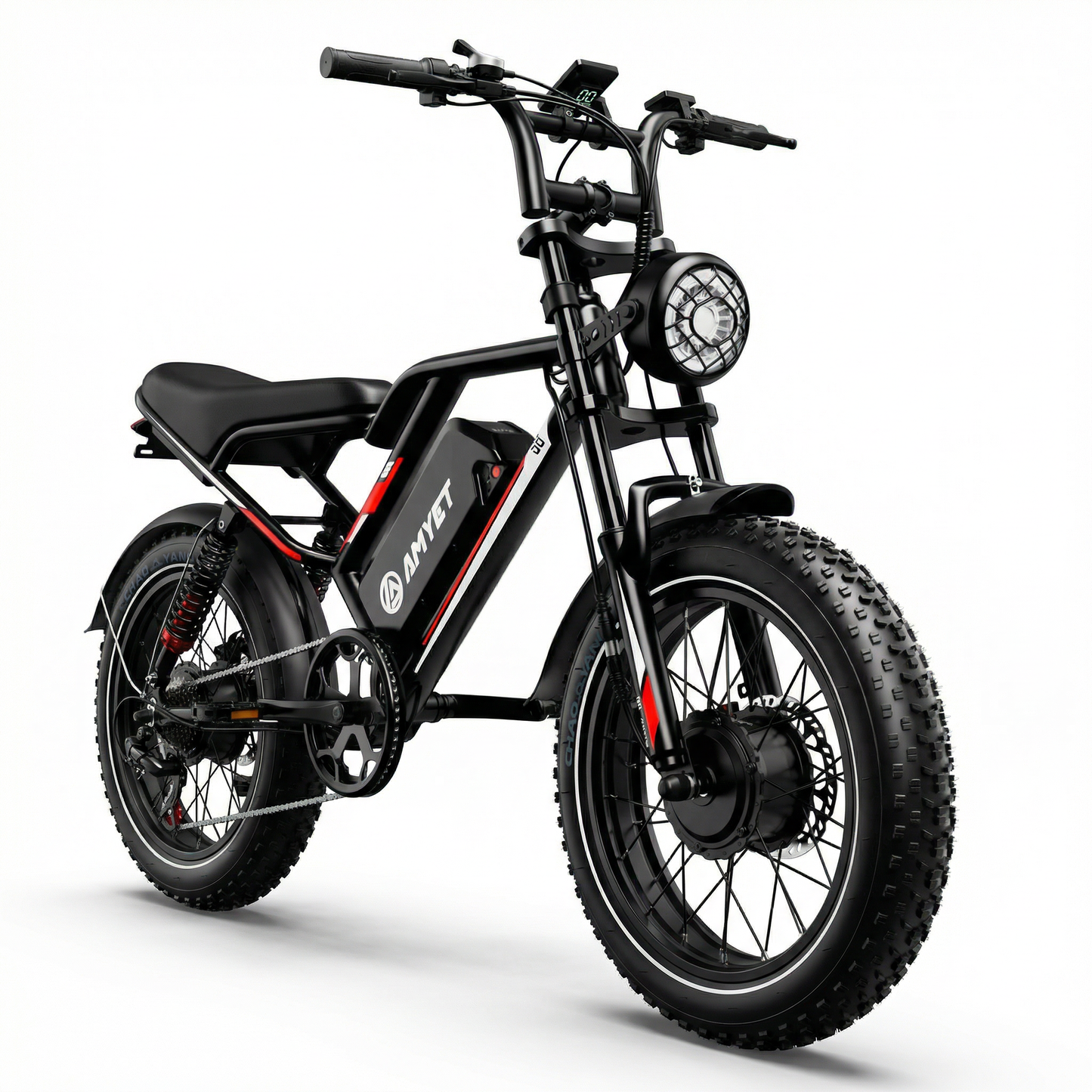 AMYET S8 Raptor Pro Dual Motor Electric Bike – 2000W AWD 48V Fat Tire