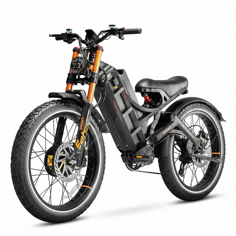 Bicicleta eléctrica EAHORA Romeo Pro III de doble motor – 5600W AWD 52V 80Ah