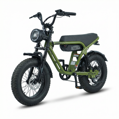 ACTBEST Blaze Electric Mini Bike – 1200W 25MPH Fat Tire