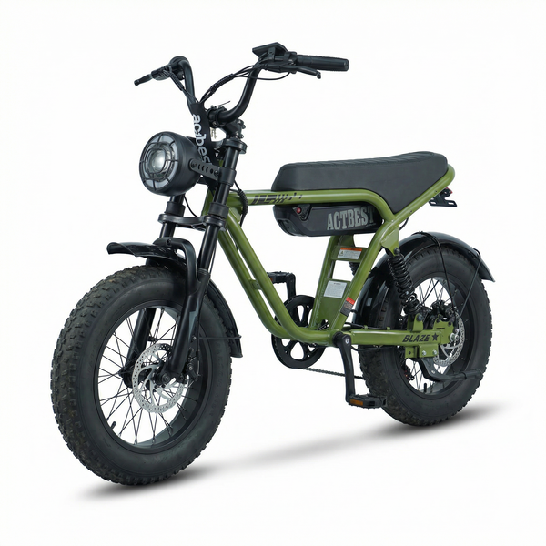 Minimoto eléctrica ACTBEST Blaze – 1200W 40 KM/H Neumático ancho