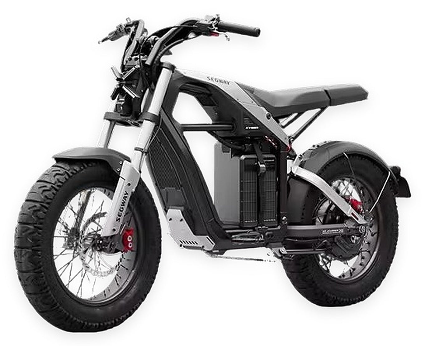 SEGWAY Xyber electric bike front view on white background