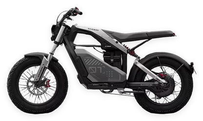 SEGWAY Xyber electric bike panel detail on white background