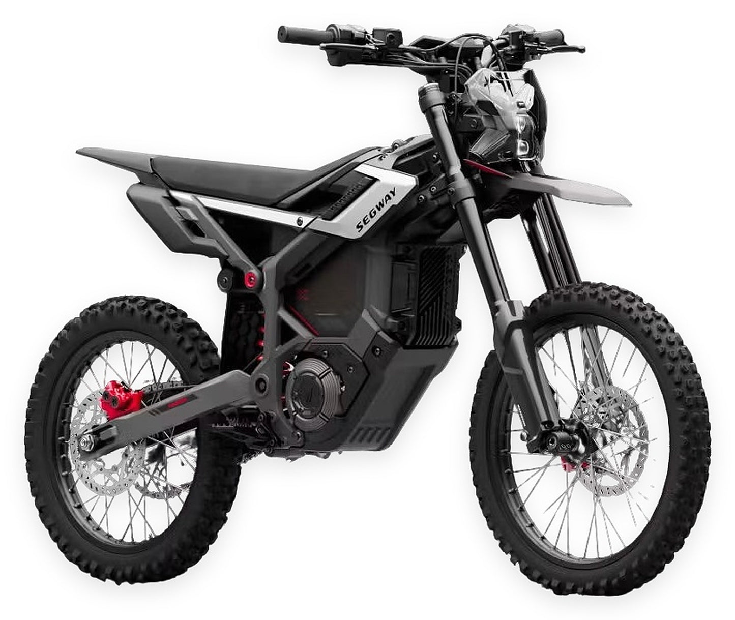 SEGWAY Xaber 300 Black electric dirt bike front view on white background