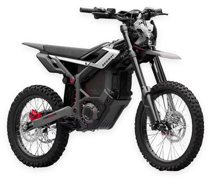 SEGWAY Xaber 300 Black electric dirt bike front view on white background