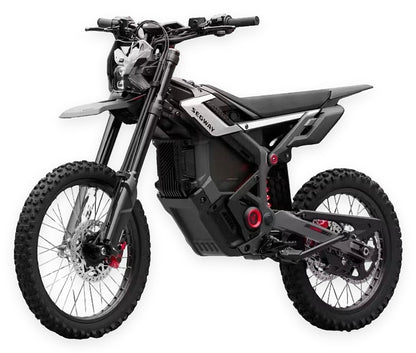 SEGWAY Xaber 300 Black electric dirt bike angled view on white background
