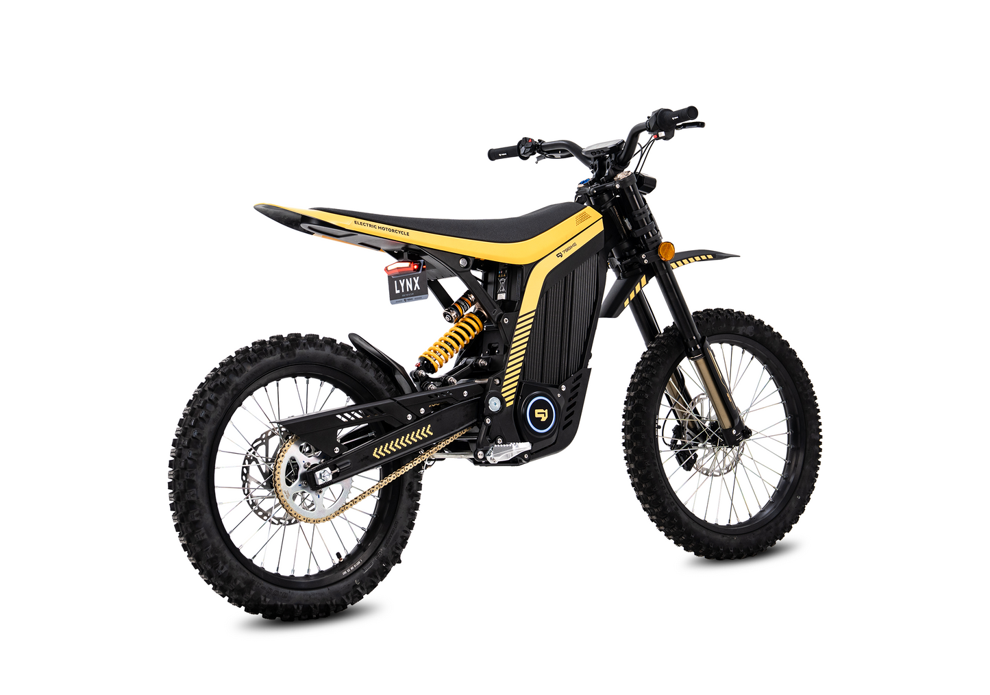 79BIKE Lynx Black and Yellow - rear three-quarter view