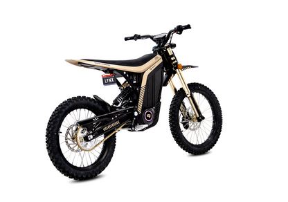 79BIKE Lynx Black and Gold - rear three-quarter view