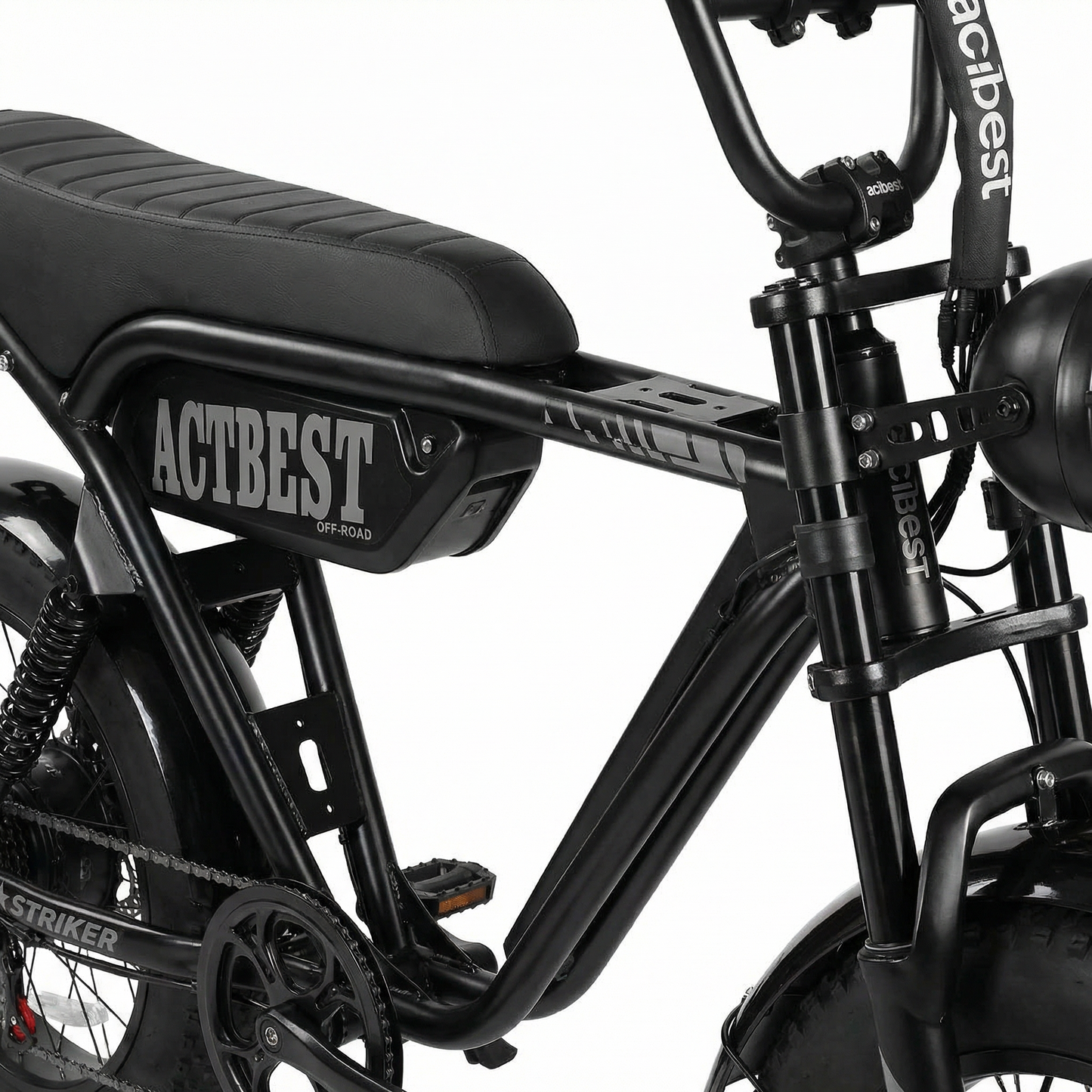ACTBEST Striker Electric Moped-Style E-Bike – 1500W 28MPH