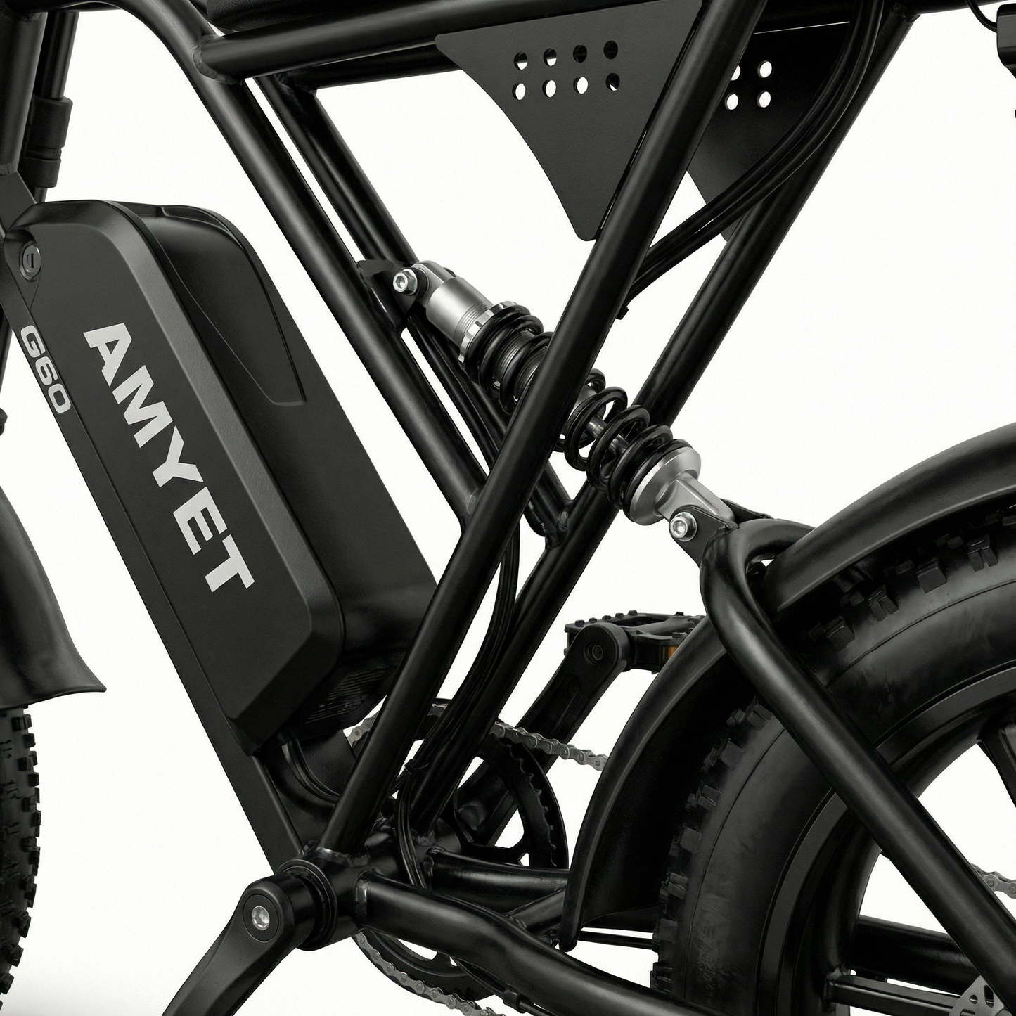 AMYET G60 Raptor Electric Moped-Style E-Bike – 1000W 48V Fat Tire