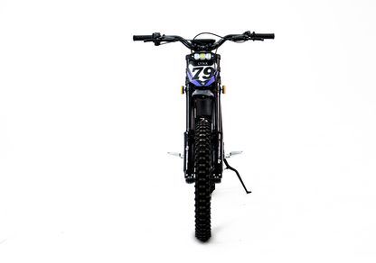 79BIKE Lynx Black and Purple - direct front view