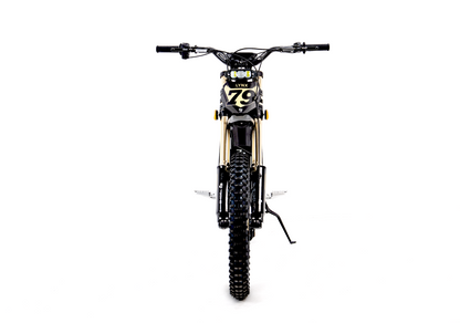 79BIKE Lynx Black and Gold - direct front view