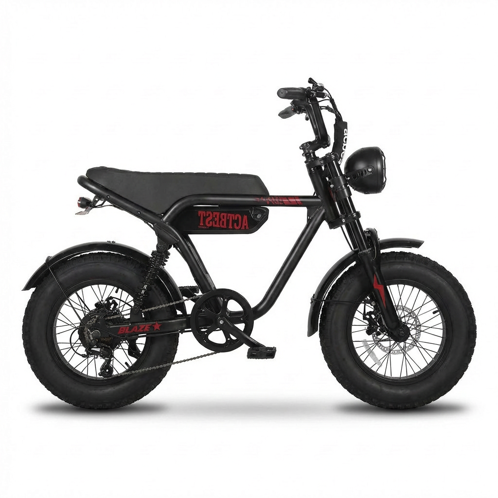 ACTBEST Blaze Electric Mini Bike – 1200W 25MPH Fat Tire