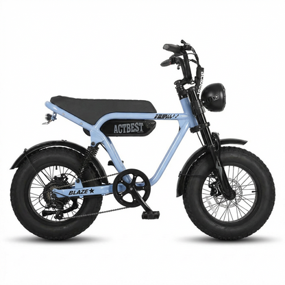 ACTBEST Blaze Electric Mini Bike – 1200W 25MPH Fat Tire