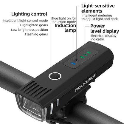 Rechargeable Smart Bike Front Light