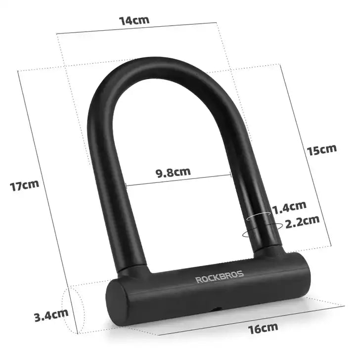 Heavy-Duty U-Lock Bike Security Lock