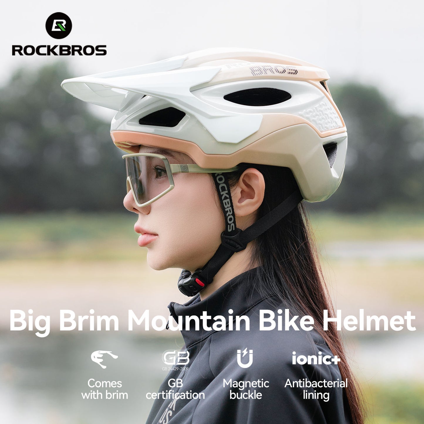 Ventilated MTB Bike Helmet with Visor