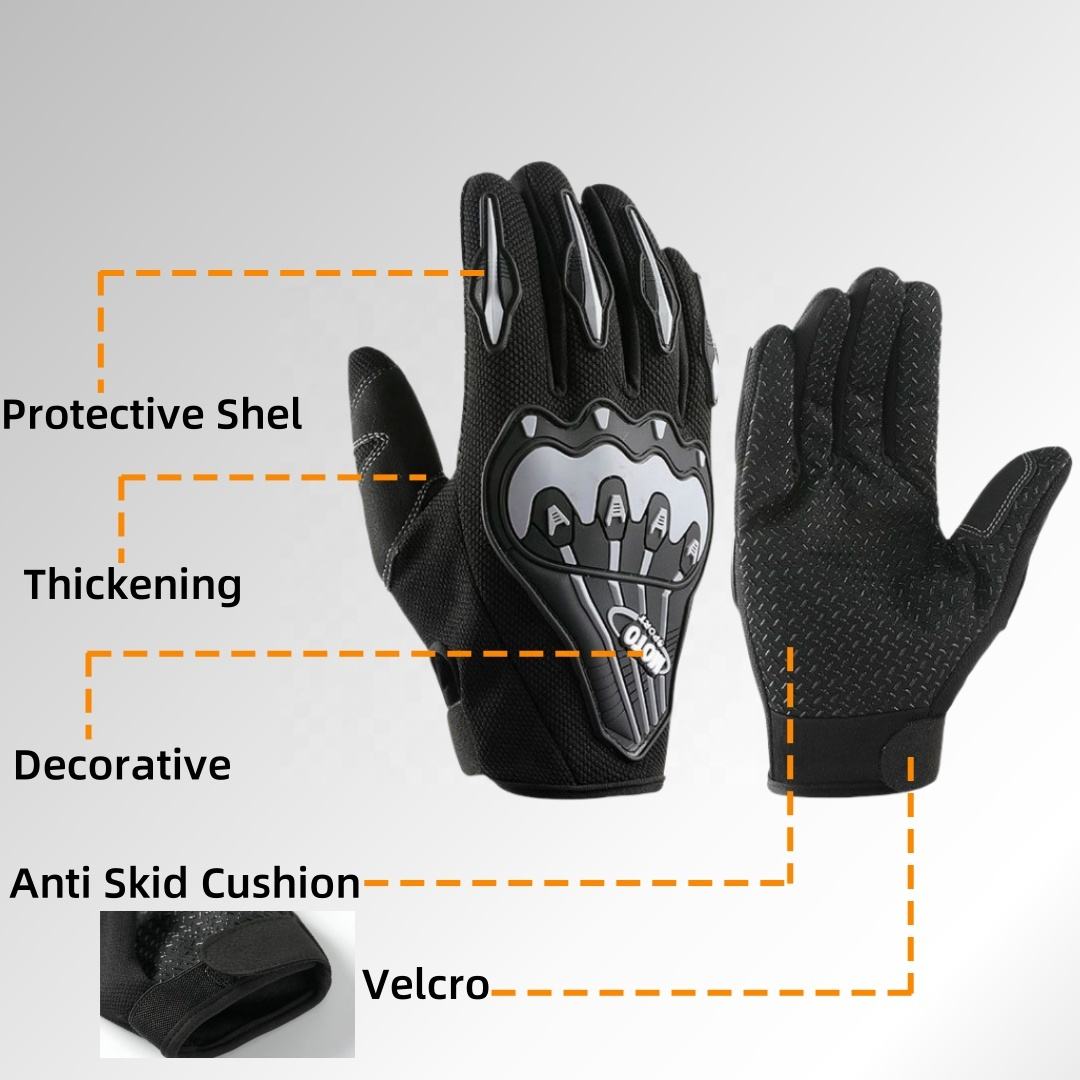 Protective E-Bike Riding Gloves