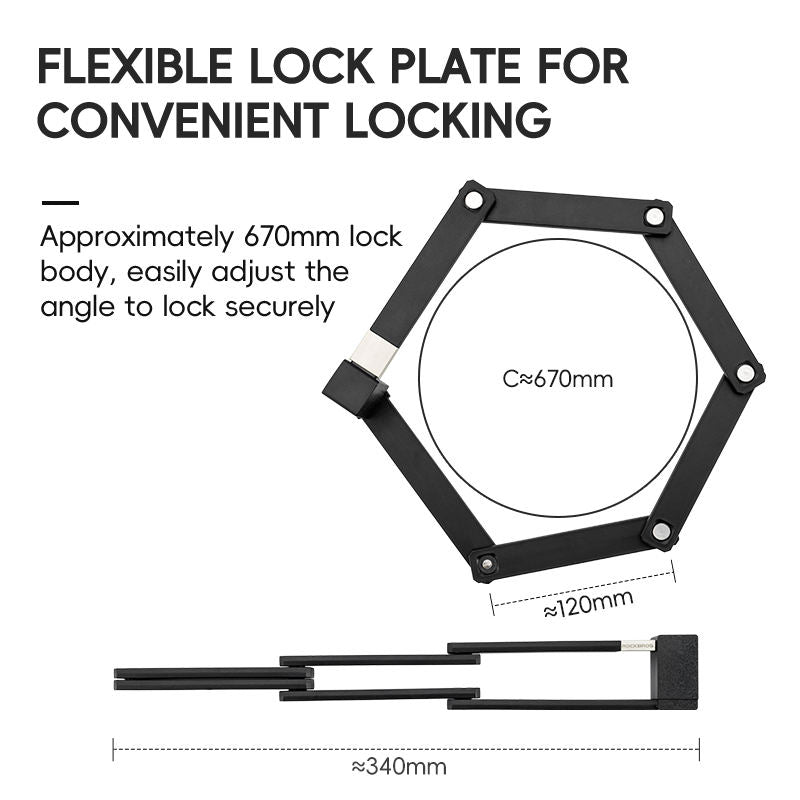 Foldable Anti-Theft Bike Lock