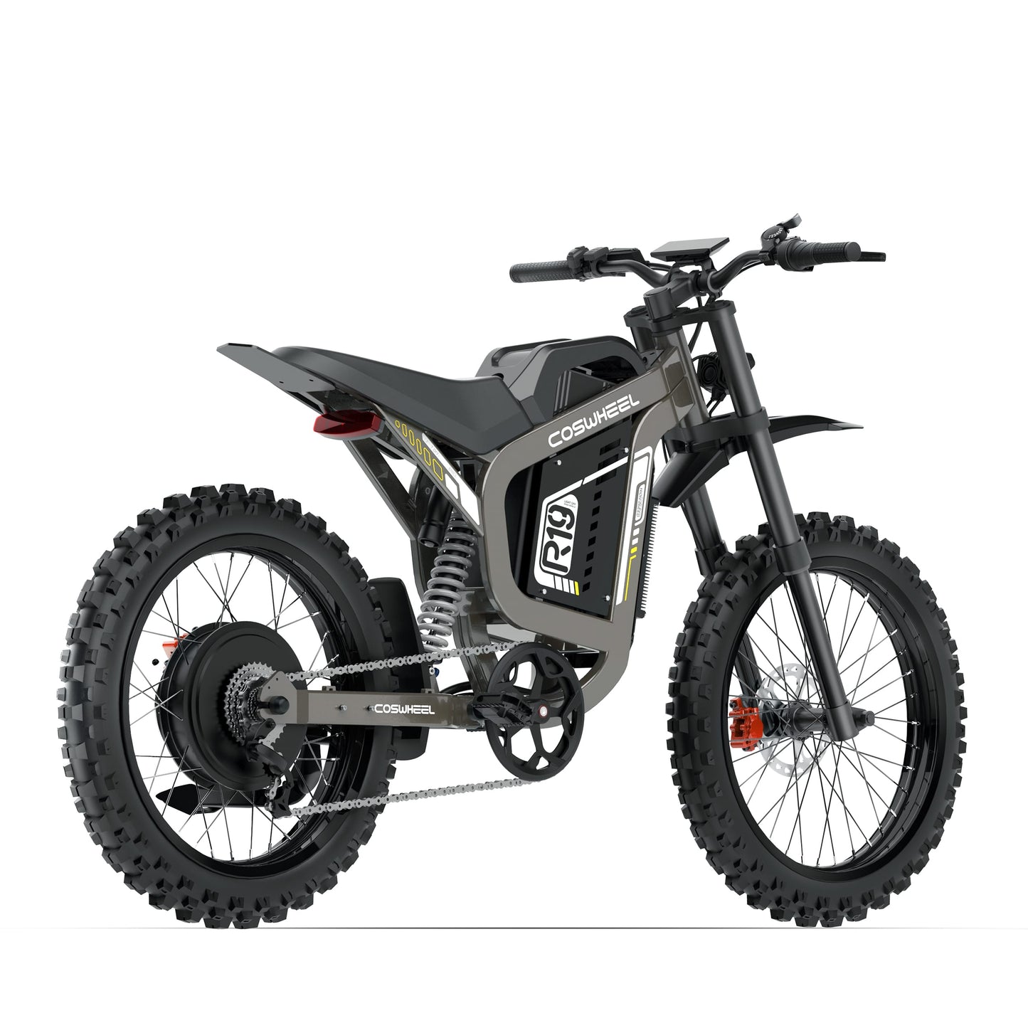 COSWHEEL R19 electric dirt bike - rear three-quarter view