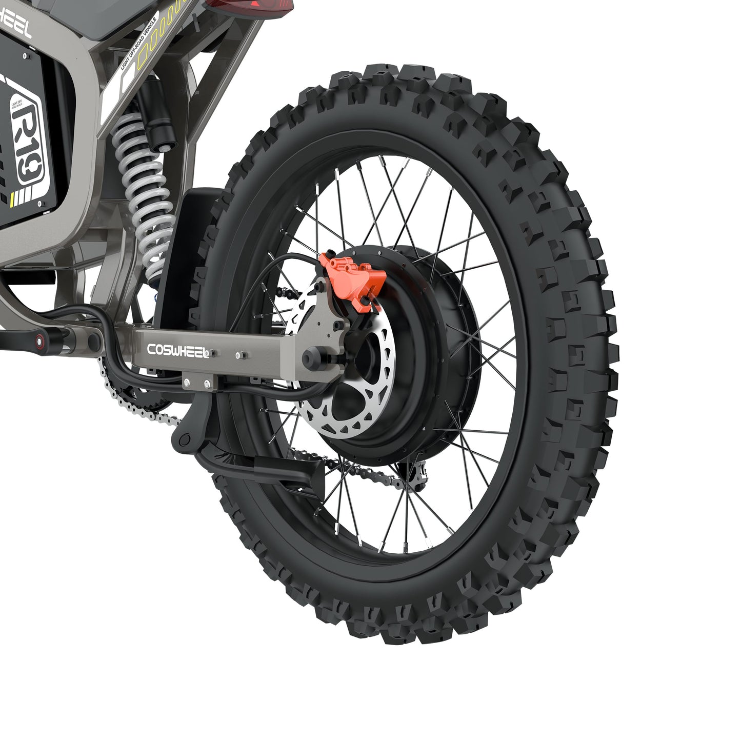 COSWHEEL R19 - rear motor and wheel detail