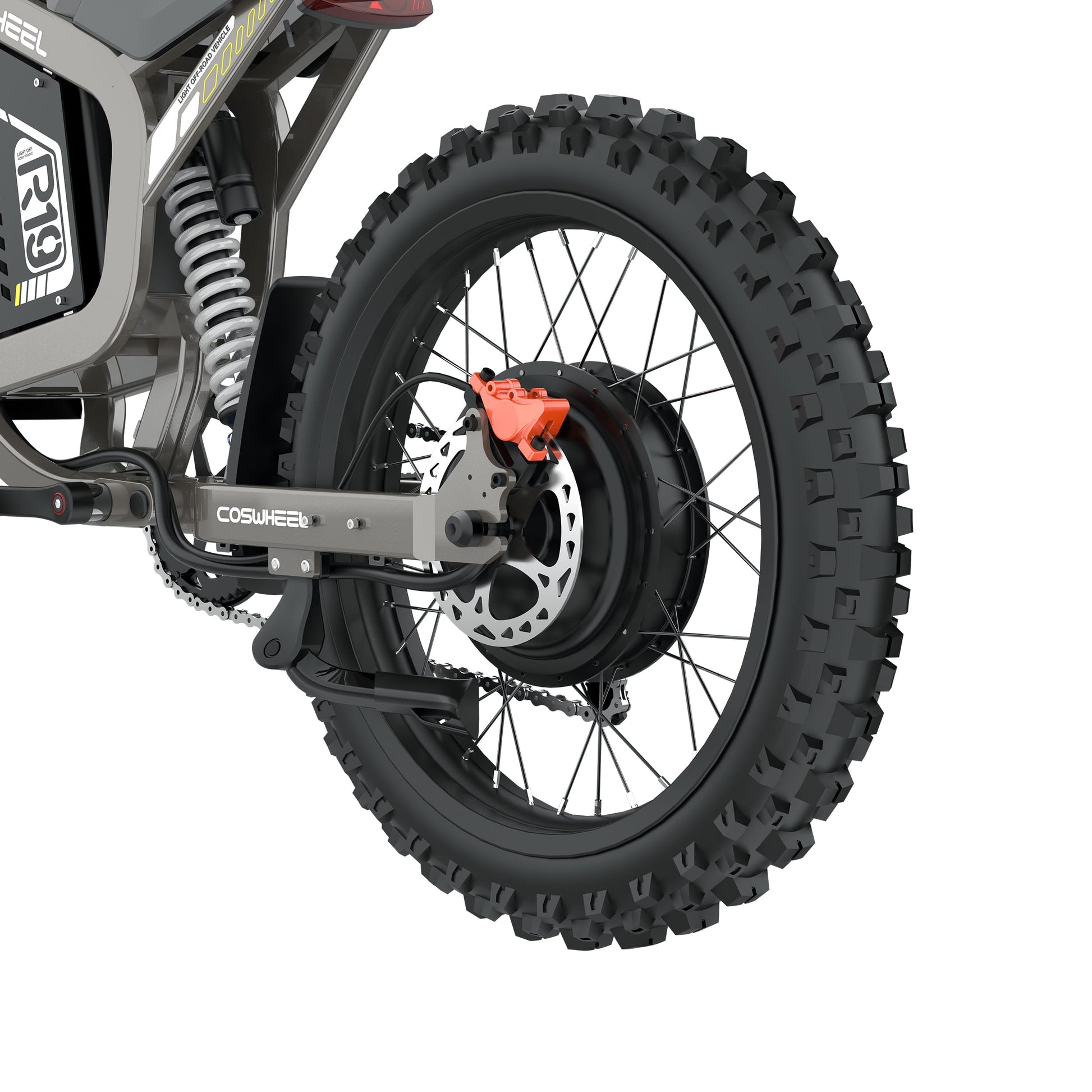 COSWHEEL R19 - rear motor and wheel detail