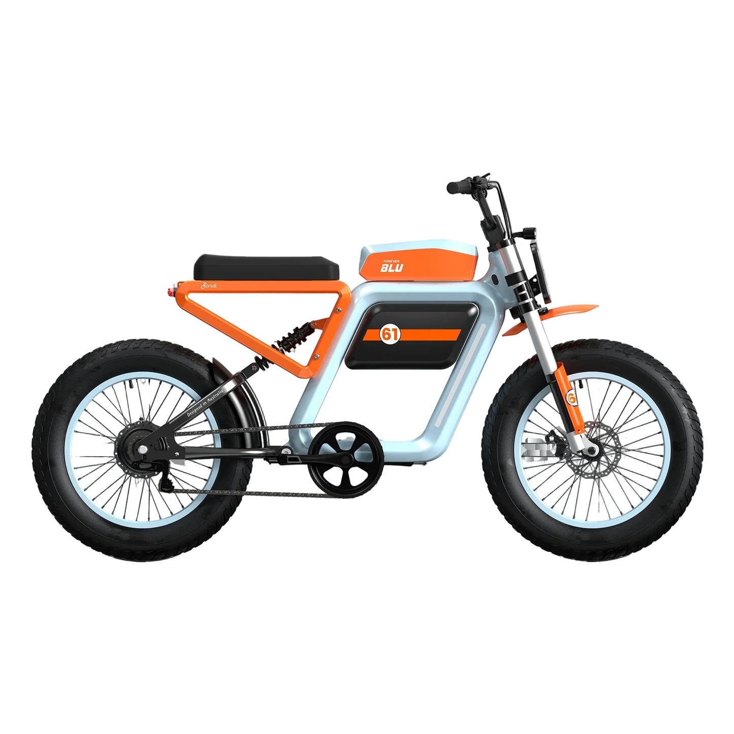 FOREVER BLU Bondi Moped-Style Electric Bike – 750W 48V Class 3