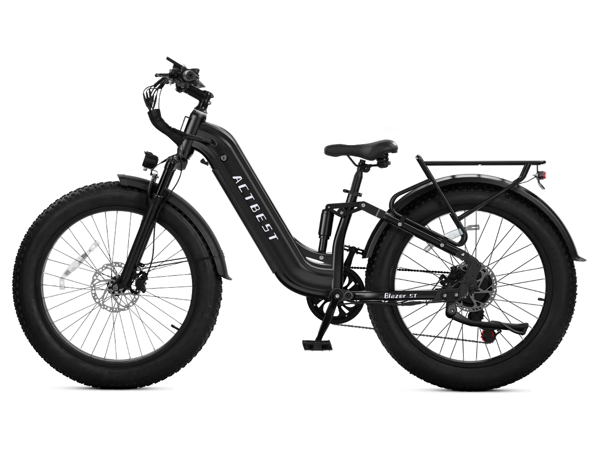 ACTBEST Blazer ST Step-Through Fat-Tire E-Bike – 1800W 36 MPH