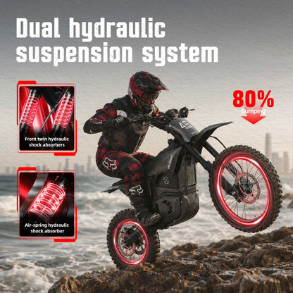 VALTINSU EM5 ULTRA – front hydraulic fork and rear air shock