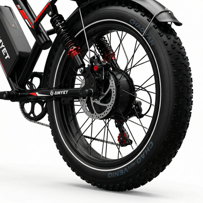 AMYET S8 Raptor Pro Dual Motor Electric Bike – 2000W AWD 48V Fat Tire