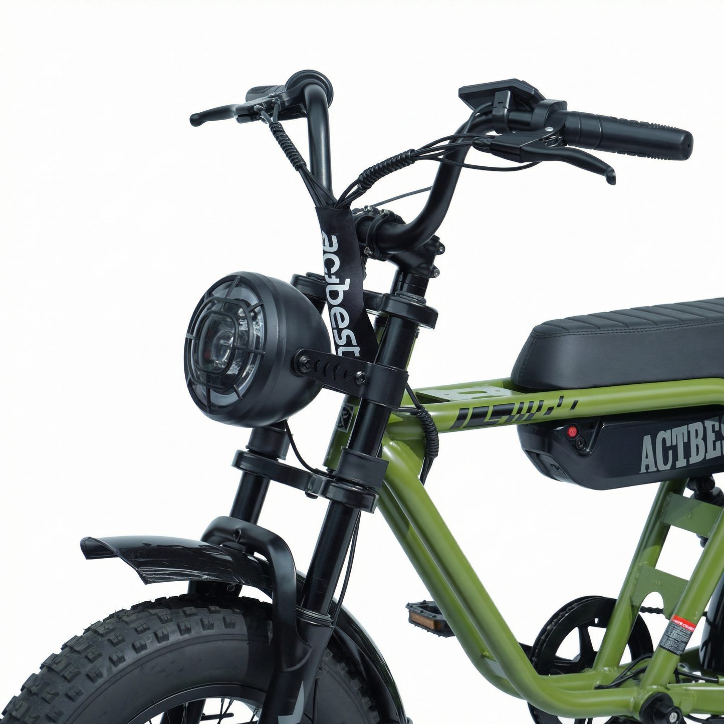 ACTBEST Blaze Electric Mini Bike – 1200W 25MPH Fat Tire