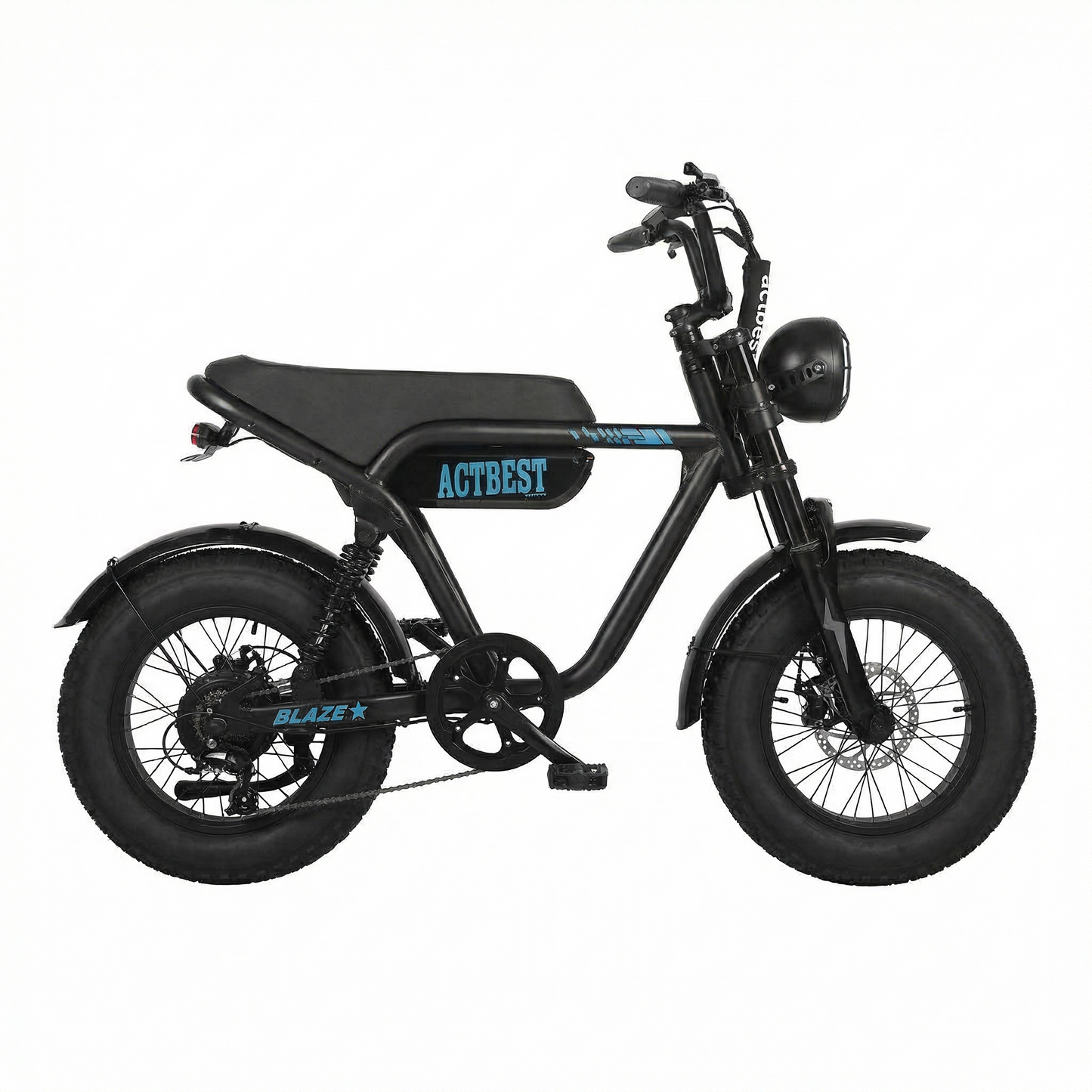ACTBEST Blaze Electric Mini Bike – 1200W 25MPH Fat Tire