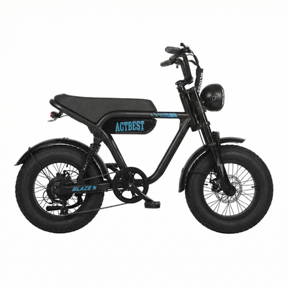 ACTBEST Blaze Electric Mini Bike – 1200W 25MPH Fat Tire