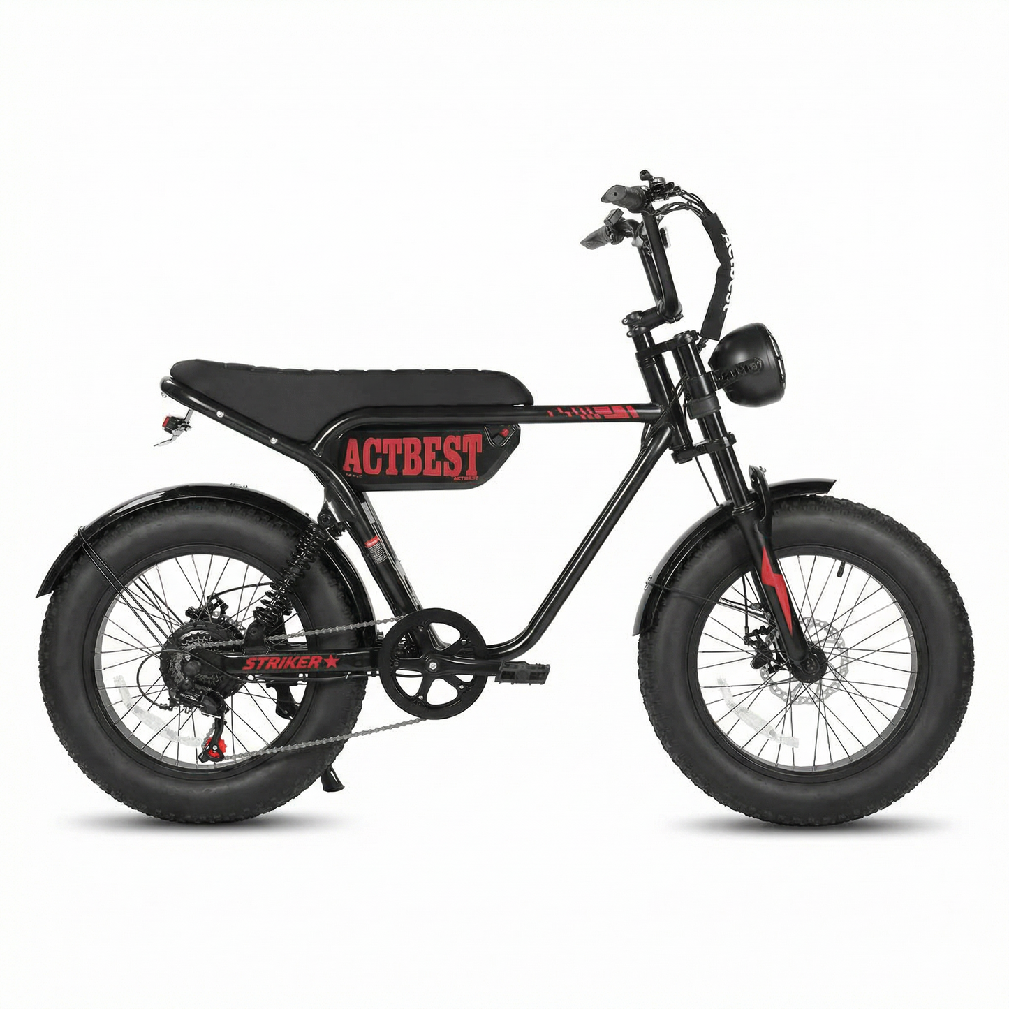 ACTBEST Striker Electric Moped-Style E-Bike – 1500W 28MPH