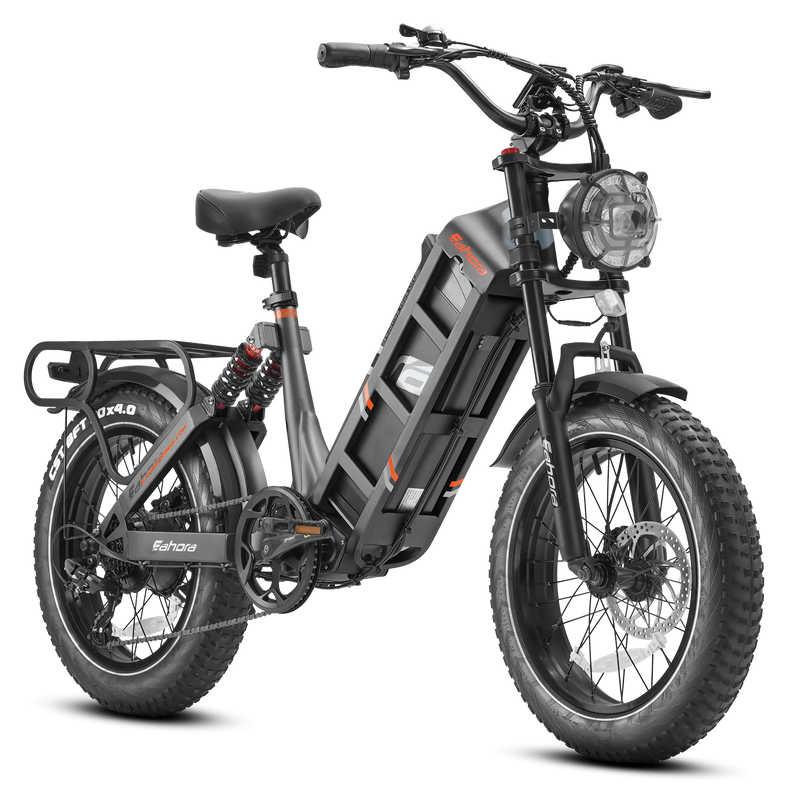 EAHORA Juliet 1000W – Bicicleta eléctrica de neumáticos gruesos de largo alcance de 48 V 60 Ah