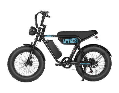 ACTBEST Striker DUAL Moped-Style E-Bike – 1800W Dual Battery 35 MPH