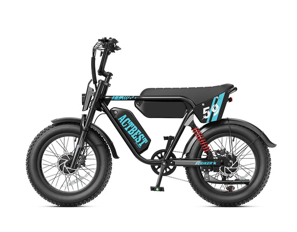 ACTBEST Striker MAX Dual-Motor Moped E-Bike – 3000W 52V 38 MPH