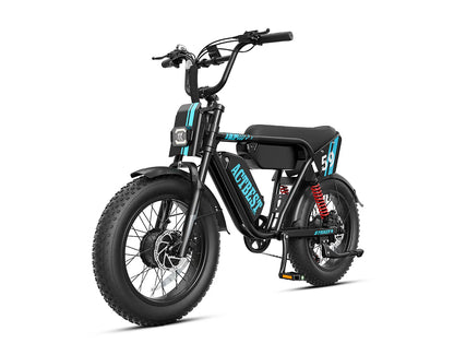 ACTBEST Striker MAX Dual-Motor Moped E-Bike – 3000W 52V 38 MPH