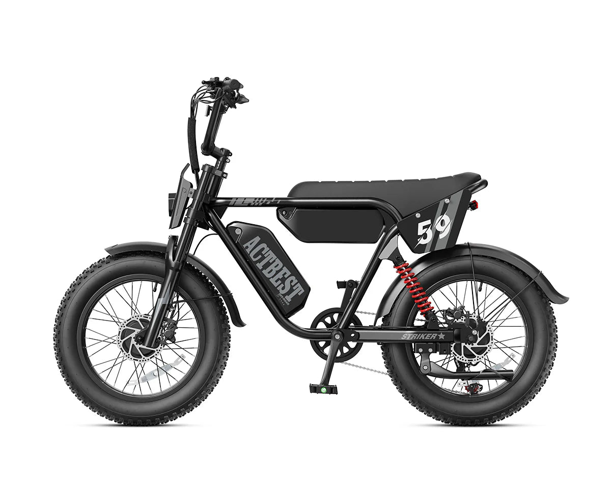 ACTBEST Striker MAX Dual-Motor Moped E-Bike – 3000W 52V 38 MPH