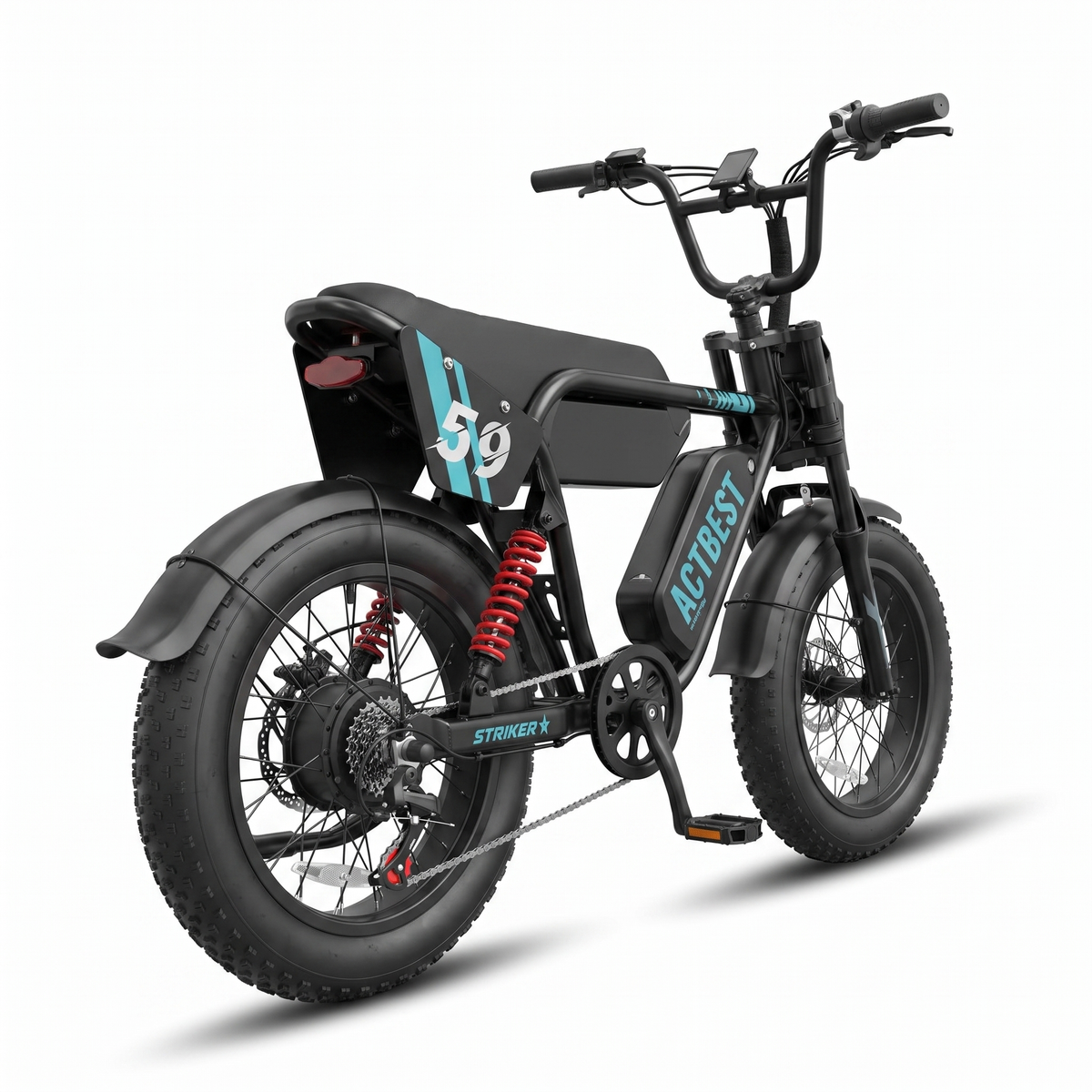 ACTBEST Striker MAX Teal - rear three-quarter view
